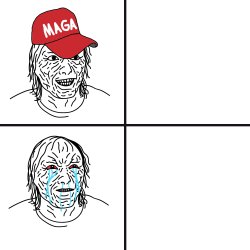 Happy MAGA Sad MAGA Meme Template