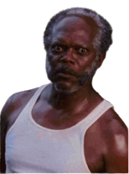 black man stare Meme Template