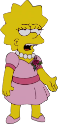 Lisa in her pink dance dress Meme Template