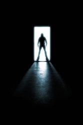 Shadow Man in Hall Meme Template