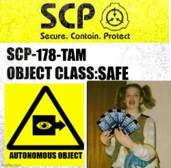 SCP-178-TAM Meme Template