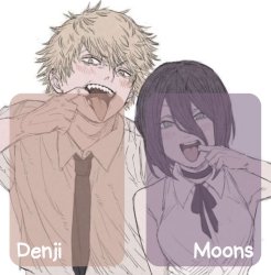 denji and moons announcement template Meme Template