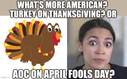 AOC or Turkey? Meme Template