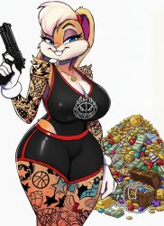 gangster lola bunny Meme Template