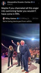 AOC Riley Gaines Meme Template