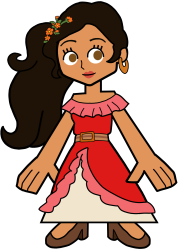 Princess Elena of Avalor in Hero 108 Style Meme Template