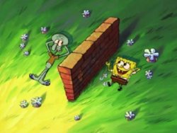 Spongebob wall meme Meme Template