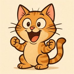 excited cat Meme Template