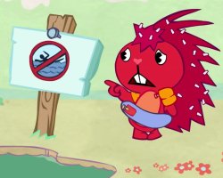 Flaky Pointing at the Sign Meme Template