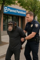 chimp protesting planned barrenhood Meme Template