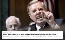 Lindsay Graham mad about being surveilled Meme Template