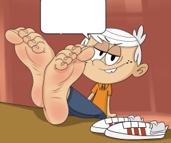 Barefoot Lincoln Loud Meme Template