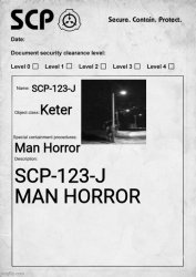 SCP-123-J Document Meme Template
