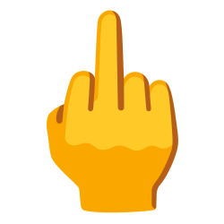 MiddleFinger emoji Meme Template