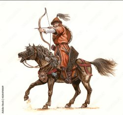 Mongolian archer Meme Template