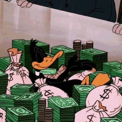Rich Daffy Duck Meme Template