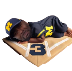 Sherrone Moore 3rd base meme Meme Template