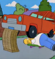 Homer Under Car Meme Template