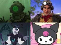 Disney Horror Villains Collage Season 8 Meme Template