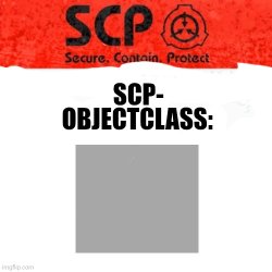 SCP LABEL WARNING NO Meme Template