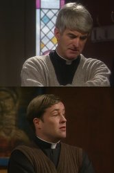 a shower father ted Meme Template