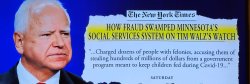 Time Walz MN fraud- NYT article Meme Template