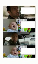 the rock baby Meme Template