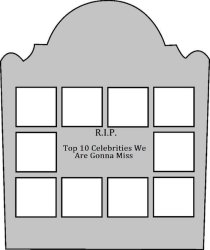 10 celebrities we are gonna miss Meme Template