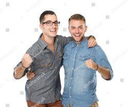 Guys standing shoulder to shoulder Meme Template