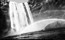 Waterfall Rainbow Mirror Image Mode Meme Template