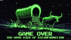 Game Over - you have died of disinformation Meme Template
