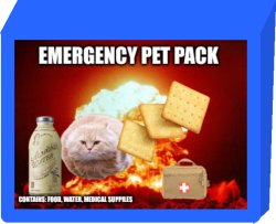 emergency pet pack Meme Template