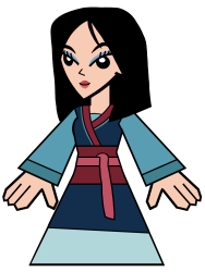 Fa Mulan (The Warrior Princess) in Hero 108 Style Meme Template