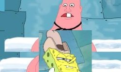 spongebob and pat Meme Template