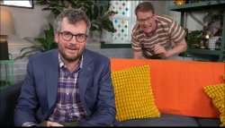 hank green sneaking Meme Template