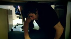 it crowd roy trapped under desk Meme Template
