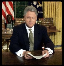 Two Presidents Clinton and Trump Meme Template