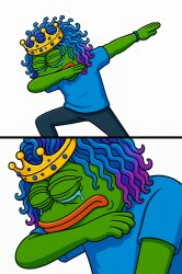 Suiperb Dab Crying Meme Template