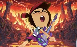 Underworld Rocker Molly McGee Meme Template