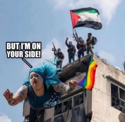 Gay PLO supporter Meme Template