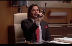 IT Crowd Wow A Gun! Meme Template