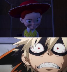 bakugo reacts to what ? Meme Template