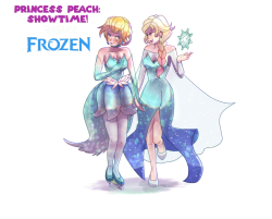 peach x elsa Meme Template