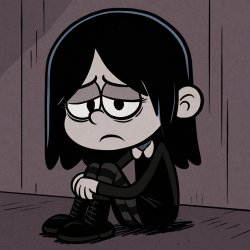 sad girl loud house cartooned style Meme Template