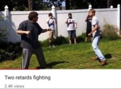 Two retards fighting Meme Template