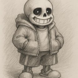 sans the skeleton from undertale Meme Template