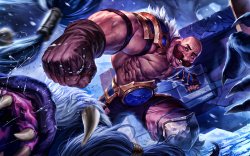 Braum hitting you Meme Template