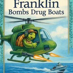 Parody Franklin the turtle storybook cover that has Franklin sho Meme Template