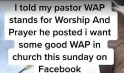 wap at church Meme Template