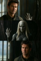 StarGate Atlantis Sheppard vs Wraith Keeper Meme Template